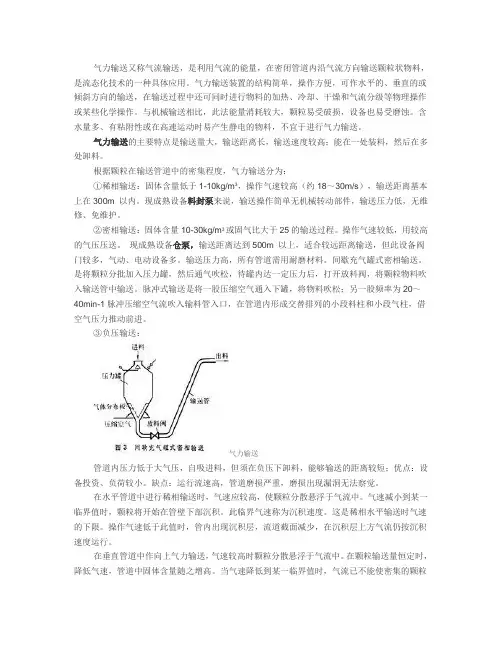 气力输送简介