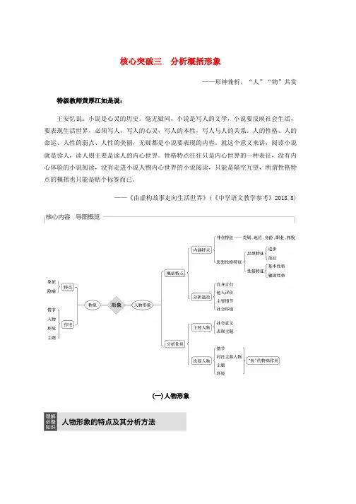 浙江专用2020版高考语文总复习专题十六文学类阅读小说阅读Ⅲ核心突破三分析概括形象讲义推荐