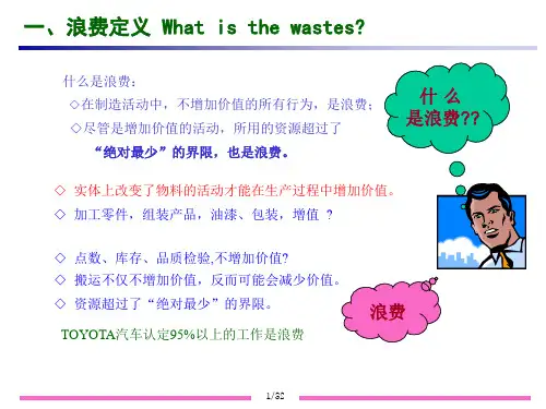 八大浪费培训课件ppt