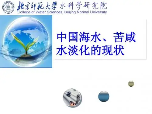 中国海水、苦咸水淡化的现状PPT课件( 47页)