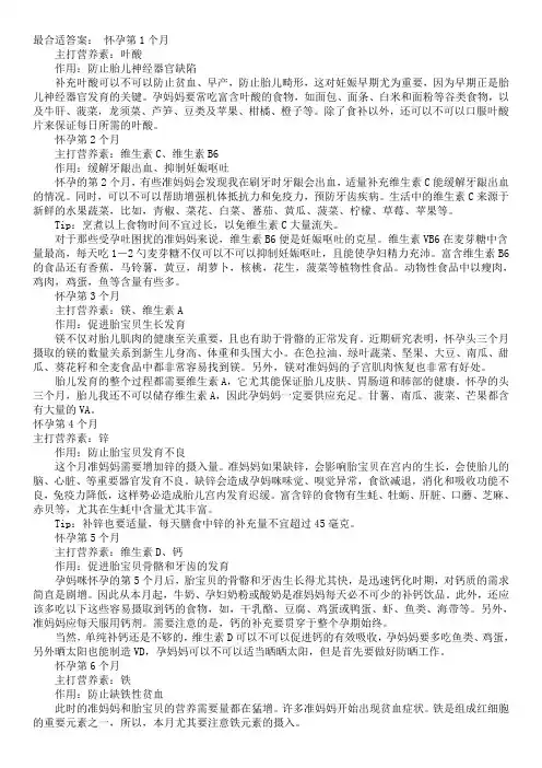 怀孕的时吃什么最有营养?