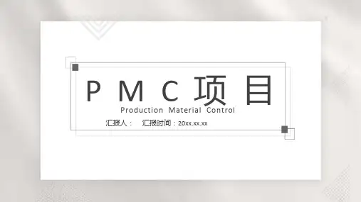 公司部门PMC流程项目生产计划与生产进度的控制PPT模板课件