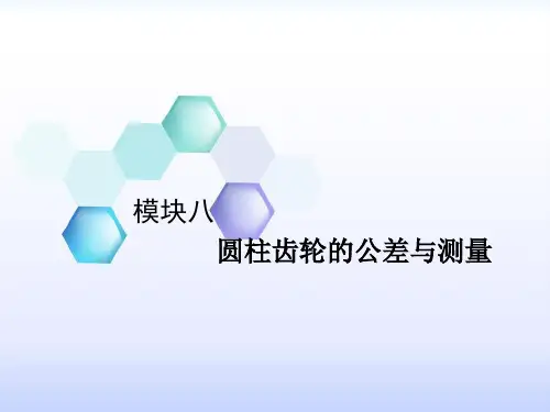 渐开线直齿圆柱齿轮的误差和公差