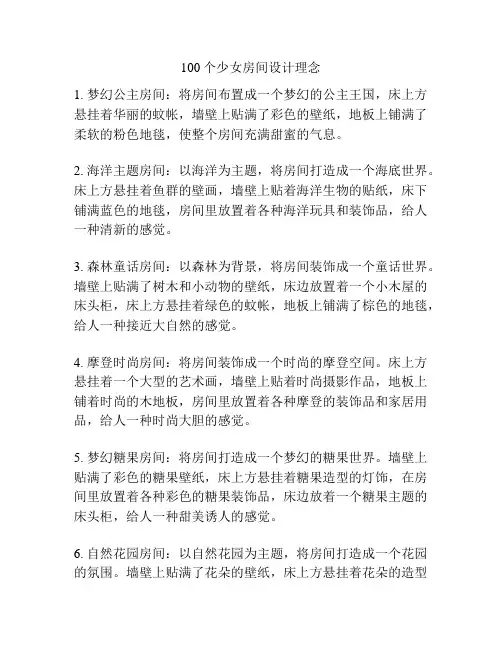 100个少女房间设计理念