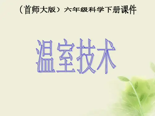 首师大版小学科学六年级下册《15.温室技术》PPT课件(1)
