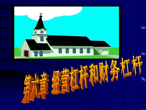 经营杠杆和财务杠杆