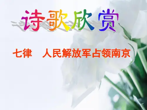 人民解放军占领南京PPT教学课件