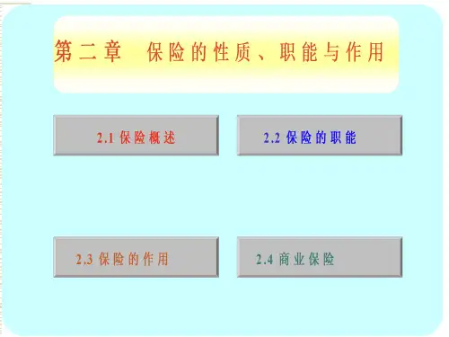保险学课件--保-险-学(第二章)