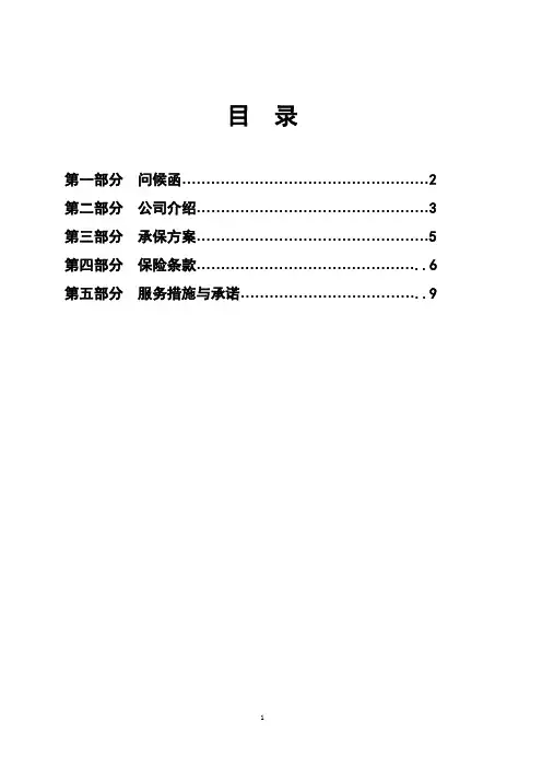 意外险建议书