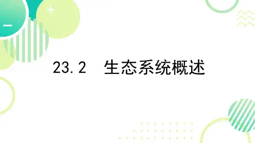 22.2生态系统概述课件-2023-2024学年北师大版生物八年级下册