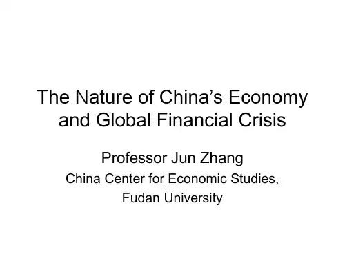 Chinese Economy and Global Financial Crisis