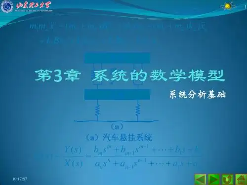 控制工程基础 系统的数学模型