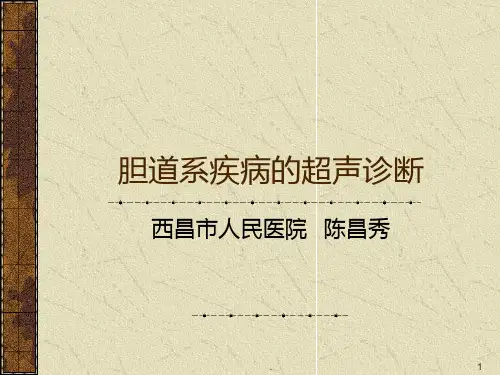 胆道系统疾病的超声诊断