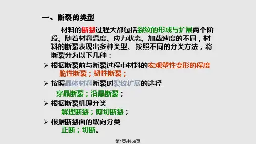材料的断裂和韧性PPT课件