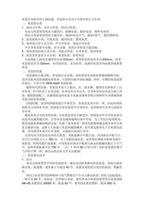鱼雷的几种形式