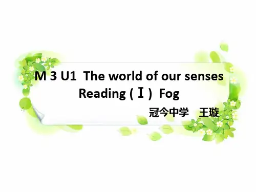 牛津高中英语Module3Unit1 Reading Fog 阅读课