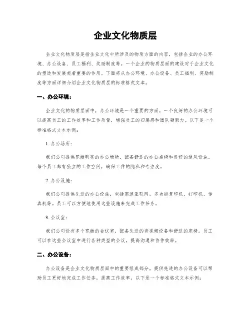 企业文化物质层
