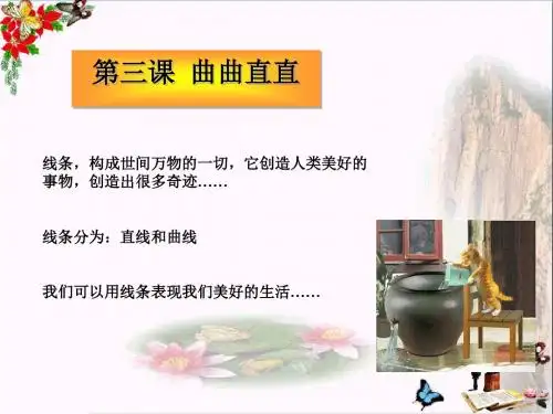 三年级美术下册第3课《曲曲直直》 优秀课件1人教版