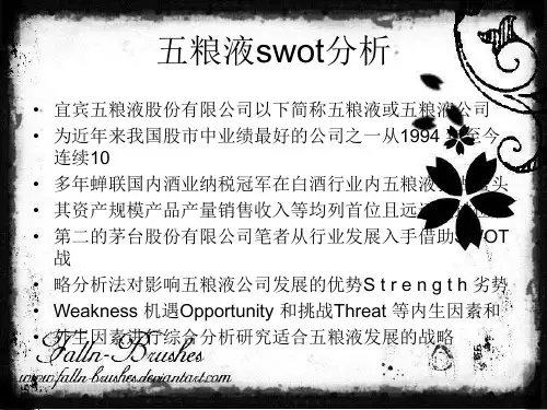 五粮液swot分析