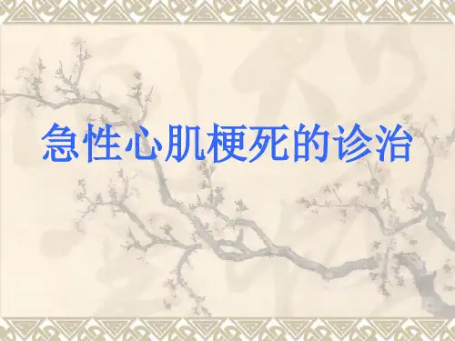 急性心肌梗死的诊断治疗ppt课件
