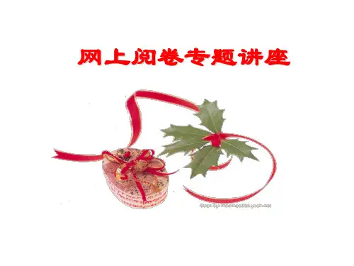 网上阅卷培训专题讲座