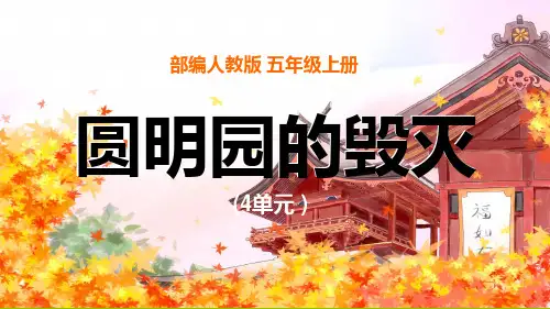 课文-圆明园的毁灭-阅读赏析PPT课件