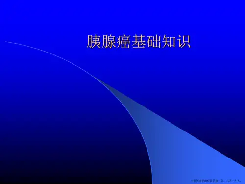 胰腺癌基础知识