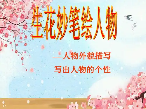 人物外貌描写优秀PPT