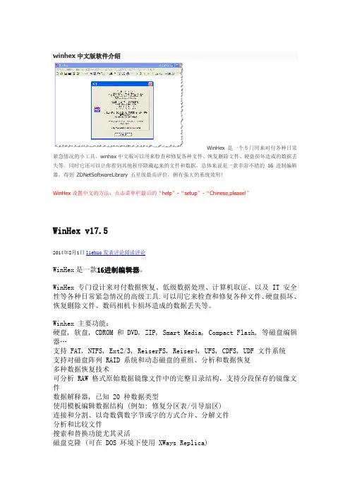 WinHex 说明