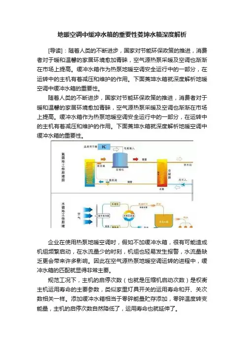 地暖空调中缓冲水箱的重要性菱坤水箱深度解析
