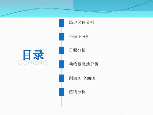 景观设计分析图制作PPT课件