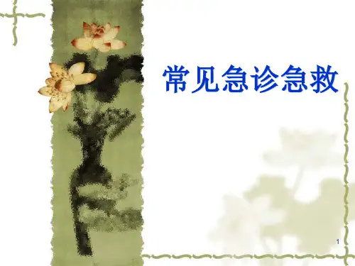 常见急诊急救知识(精品课件)