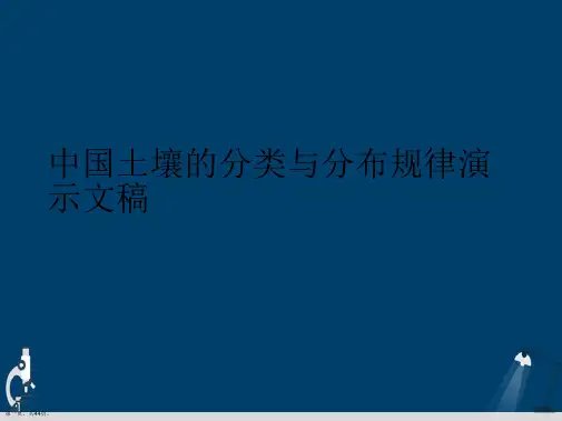 中国土壤的分类与分布规律演示文稿