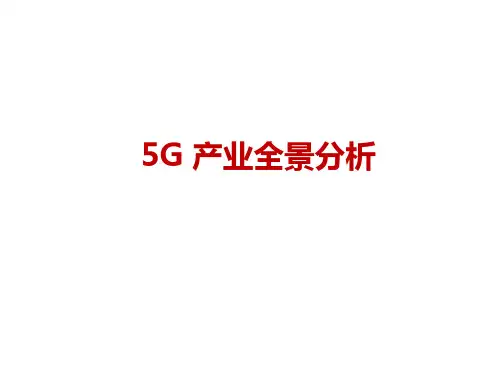 5G产业全景分析ppt课件