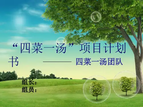 净菜项目书