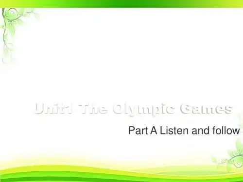 闽教版六年级英语上册Unit1_Listen_and_followA教学课件