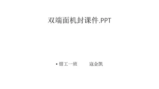双端面机封课件