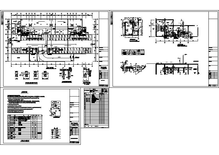 某住宅楼地下人防战时通风排烟设计cad施工图（含设计说明）