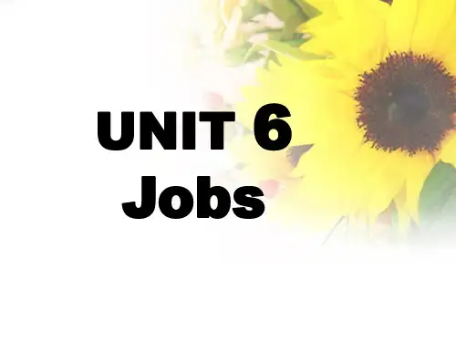 四年级下册英语(广东版开心学英语)Unit 6《Jobs》 公开课 课件
