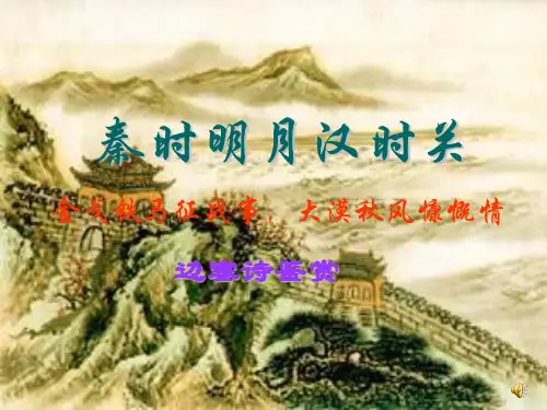 边塞征战诗鉴赏-完整PPT课件