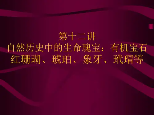 珠宝玉石教程12第十二讲：自然历史中的生命瑰宝：有机宝石(珊瑚、琥珀、象牙等)(北京大学 王长秋、崔文元