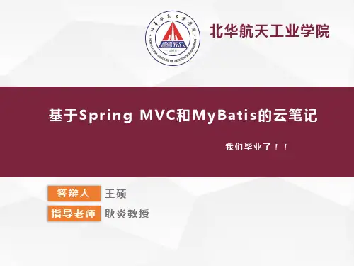 毕业答辩基于SpringMVC和Mybatis的云笔记