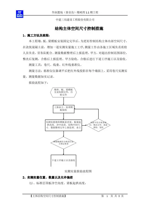 建筑空间尺寸控制措施