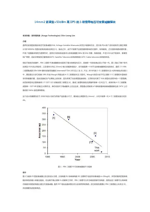 宽带电压可变衰减器模块(PIN二极管高频衰减)