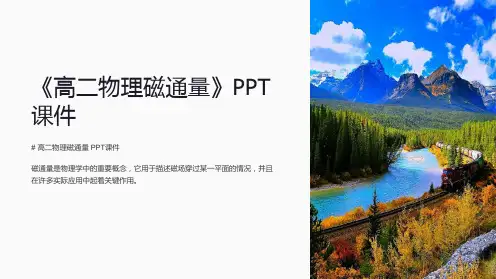 《高二物理磁通量》课件