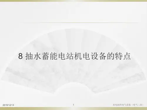 抽水蓄能电站电气特点