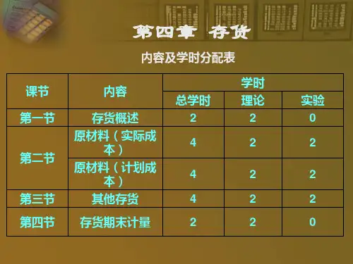 1.企业财务会计课件—存货