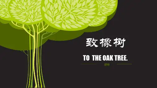 舒婷《致橡树》ppt课件