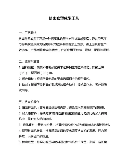 挤出吹塑成型工艺