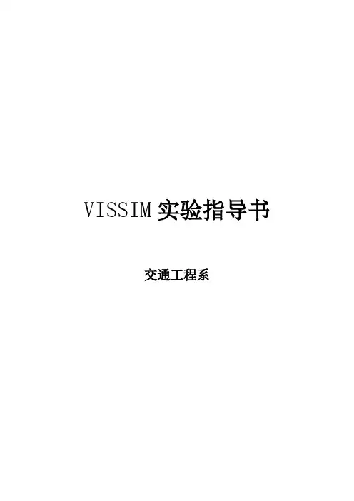 VISSIM指导书Word版